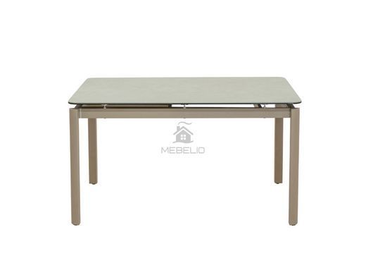 Керамический стол Тревизо TML-1350 140(200)x90 Vetro сахара + бежевый фотография
