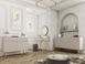 Стіл туалетний Perfect Home Оро / Oro з 2 шухлядами і золотими ніжками T102 MDF Бежевий