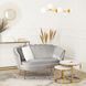 Софа  MEBEL ELITE ZENDAYA 138 см Сірий