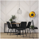 Стілець оксамитовий MEBEL ELITE GOMEZ Velvet, Чорний