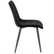 Стілець оксамитовий MEBEL ELITE GOMEZ Velvet, Чорний