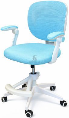 Крісло обертове дитяче з підставкою для ніг PERFECT KIDS BLUE Perfect Home Україна Блакитний