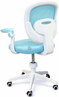Крісло обертове дитяче з підставкою для ніг PERFECT KIDS BLUE Perfect Home Україна Блакитний