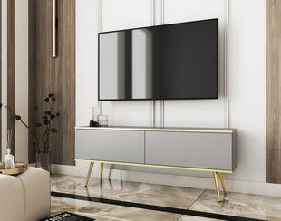 Тумба под ТВ Perfect Home Оро / Oro RTV135 золото Серый фотография