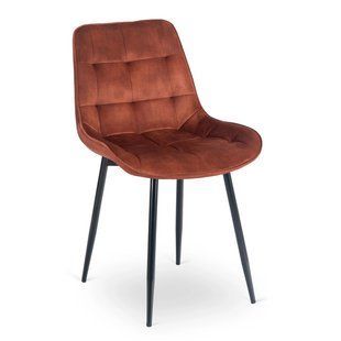 Стілець оксамитовий MEBEL ELITE CHRIS Velvet Рудий