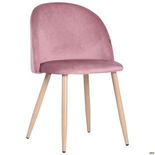 Стілець Sherry beech Velvet AMF Рожевий фотографія