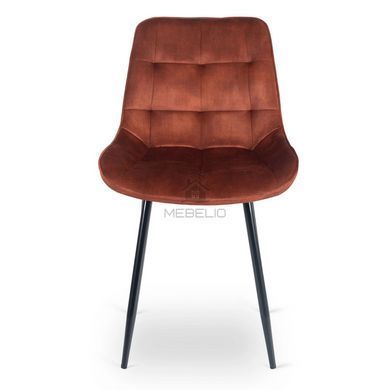 Стілець оксамитовий MEBEL ELITE CHRIS Velvet Рудий