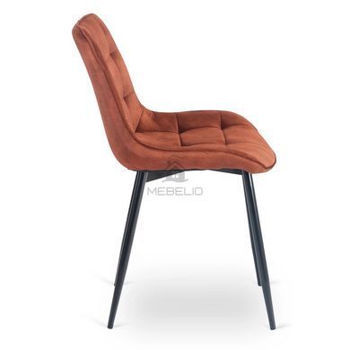 Стілець оксамитовий MEBEL ELITE CHRIS Velvet Рудий