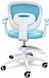 Крісло обертове дитяче з підставкою для ніг PERFECT KIDS BLUE Perfect Home Україна Блакитний