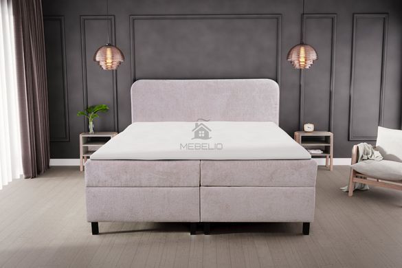 Ліжко (з подвійним підйомним механізмом та матрацом) Perfect Home Віва Покет / Viva Pocket 160x200 з м'яким ізголів'ям двоспальне
