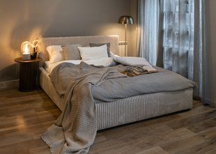 Ліжко (з основою під матрац) Perfect Home Фарезе / Farese 160x200 з м'яким ізголів'ям двоспальне