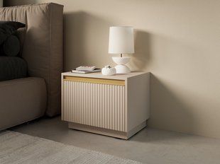 Тумба приліжкова Perfect Home Роял / Royal S54 з 1 шухлядою Бежевий