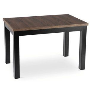 Стол раскладной MEBEL ELITE SKUBI 120(160)х75 см Орех/черный