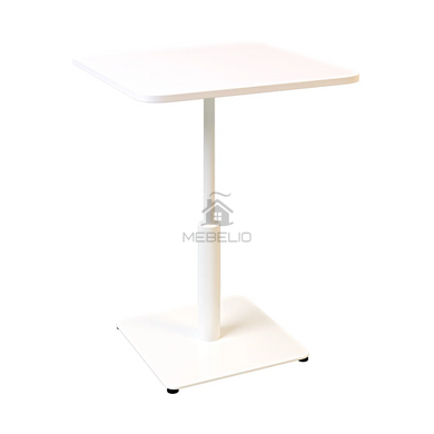 Стол Ibiza Soft light Lovko 70x70 Белый металл/белый фотография