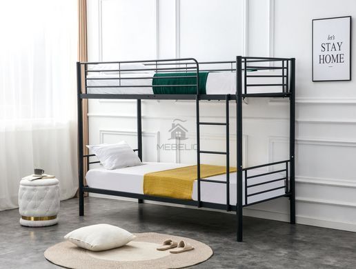 Кровать BUNKY Двухэтажная Halmar 90х200 Черный фотография