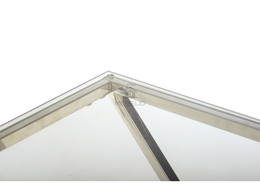 Консоль CD-3 VETRO 120x40 Прозрачный / Серебро