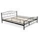 Кровать металлическая 120x200 см MEBEL ELITE GRIFFIN Черный