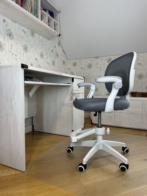Крісло обертове дитяче з підставкою для ніг PERFECT KIDS GRAY Perfect Home Україна Сірий