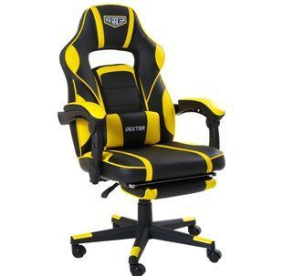Комп'ютерне крісло VR Racer Dexter Webster AMF Чорний/жовтий фотографія