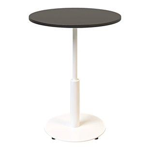 Стол Ibiza R light Lovko 60x60 Белый металл/черный фотография