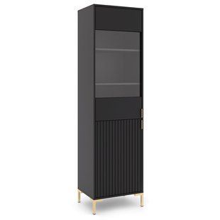 Вітрина TORELLO MEBEL ELITE 190 Чорний фотографія