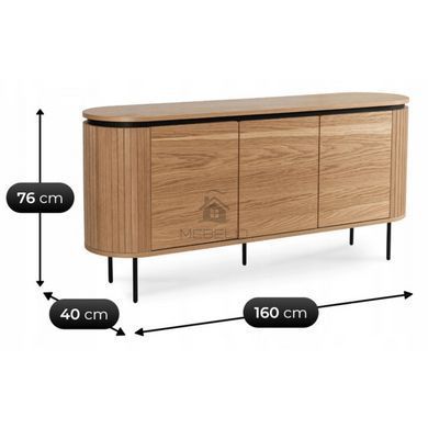 Комод MEBEL ELITE BECK 160 Дуб