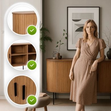 Комод MEBEL ELITE TRISH 140 Дуб фотография