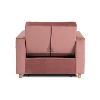Крісло розкладне MEBEL ELITE SOLOR Velvet Рожевий