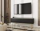 Тумба під телевізор Perfect Home Оро / Oro 2-дверна з золотими ніжками RTV135 Чорний