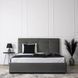 Кровать двуспальная бархатная 140x200 MEBEL ELITE TINGA Velvet Серый фотография