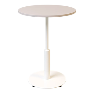 Стол Ibiza R light Lovko 60x60 Белый металл/кашемир фотография