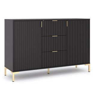 Комод MEBEL ELITE TORELLO 130  Черный фотография
