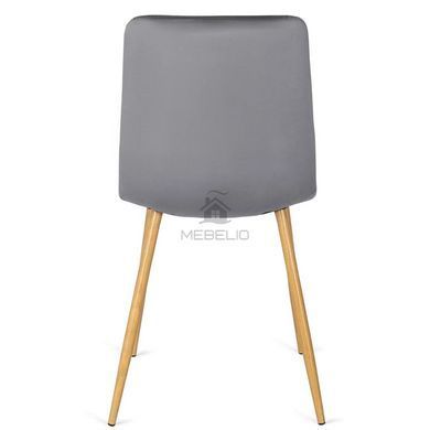 Комплект стол MEBEL ELITE HARRY 102(142)х102 см, дубовый ремесленник, и 4 стульев FREDY, серого цвета фотография