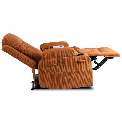 Масажне крісло MEBEL ELITE BOX Вельвет Рудиий