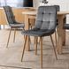 Комплект стол MEBEL ELITE HARRY 102(142)х102 см, дубовый ремесленник, и 4 стульев FREDY, серого цвета