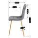 Комплект стол MEBEL ELITE HARRY 102(142)х102 см, дубовый ремесленник, и 4 стульев FREDY, серого цвета