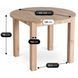 Комплект стол MEBEL ELITE HARRY 102(142)х102 см, дубовый ремесленник, и 4 стульев FREDY, серого цвета