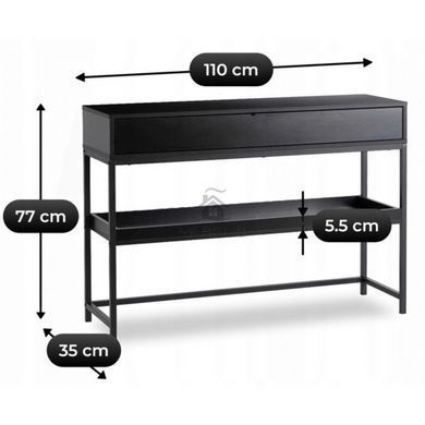 Консоль MEBEL ELITE RUBY 110 чорний