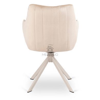 Стілець поворотний MEBEL ELITE ASPEN Velvet  бежевий/кашемір