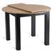 Комплект стіл MEBEL ELITE HARRY 102(142)х102 см дуб Artisan/чорний, та 4 чорних стільців BARI