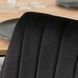 Комплект стіл MEBEL ELITE HARRY 102(142)х102 см дуб Artisan/чорний, та 4 чорних стільців BARI