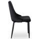 Комплект стіл MEBEL ELITE HARRY 102(142)х102 см дуб Artisan/чорний, та 4 чорних стільців BARI
