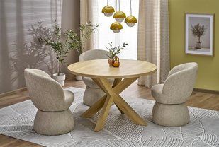 Стол MORUS Halmar 120x120 Натуральный фотография
