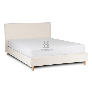 Кровать двуспальная MEBEL ELITE KIOTO 140x200 см Кремовая фотография