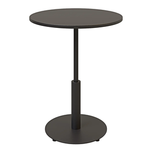 Стол Ibiza R light Lovko 70x70 Черный металл/черный фотография