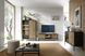 Тумба под ТВ с подсветкой Perfect Home Сенто / Sento RTV154 3-дверная Черный/дуб один