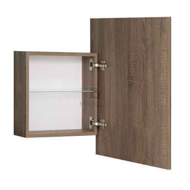 Зеркало со шкафчиком подвесное Kolour 550*700 Vivia Оксид