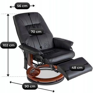 Крісло масажне MEBEL ELITE WEST Чорний