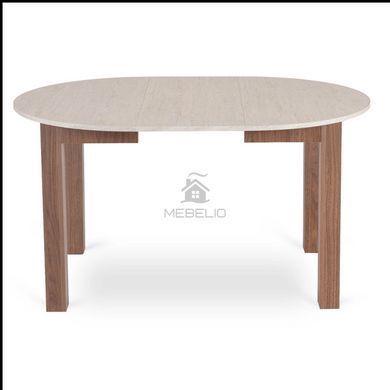 Стіл розкладний круглий MEBEL ELITE HARRY 102(142)х102 см Травертин