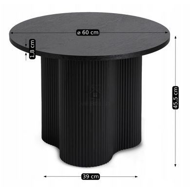 Журнальный столик ARION MEBEL ELITE 60x60 Черный
